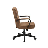 Darrahopens Furniture > Office Beverly Home Office Chair In Brown Fabric