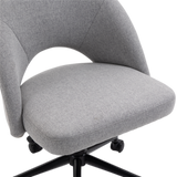 Darrahopens Furniture > Office Fabric Office Chair Computer Upholstered Swivel Home Desk Chair  Grey
