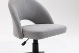 Darrahopens Furniture > Office Fabric Office Chair Computer Upholstered Swivel Home Desk Chair  Grey
