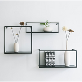 Darrahopens Furniture > Office Floating Shelves Retro Industrial Ledge Black Metal Display Stand
