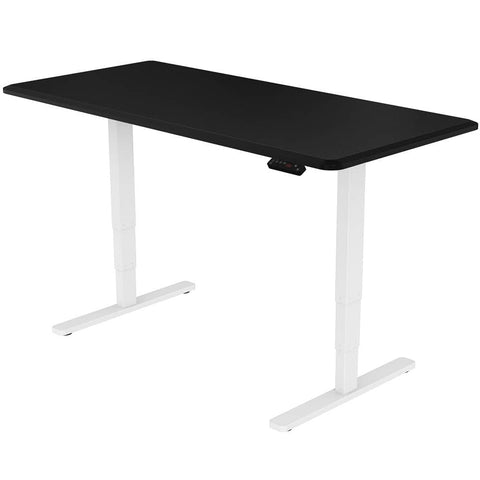 Darrahopens Furniture > Office FORTIA Standing Desk, 150x70cm, 62-128cm Height, 2 Motors, 120KG Load, Black/White Frame