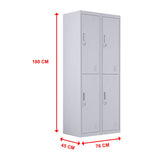 darrahopens Furniture > Office Four-Door Office Gym Shed Storage Locker