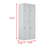 darrahopens Furniture > Office Four-Door Office Gym Shed Storage Locker