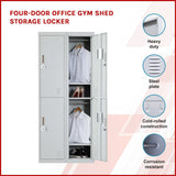darrahopens Furniture > Office Four-Door Office Gym Shed Storage Locker