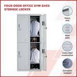 darrahopens Furniture > Office Four-Door Office Gym Shed Storage Locker