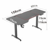 Darrahopens Furniture > Office Gaming Standing Desk Home Office Lift Electric Height Adjustable Sit To Stand Motorized Standing Desk 1160
