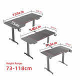 Darrahopens Furniture > Office Gaming Standing Desk Home Office Lift Electric Height Adjustable Sit To Stand Motorized Standing Desk 1460