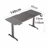 Darrahopens Furniture > Office Gaming Standing Desk Home Office Lift Electric Height Adjustable Sit To Stand Motorized Standing Desk 1460