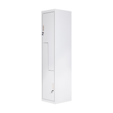 darrahopens Furniture > Office Grey Two-Door L-shaped Office Gym Shed Storage Lockers