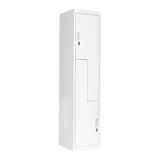 darrahopens Furniture > Office Grey Two-Door L-shaped Office Gym Shed Storage Lockers