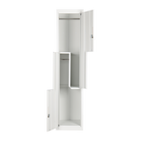 darrahopens Furniture > Office Grey Two-Door L-shaped Office Gym Shed Storage Lockers