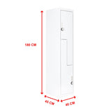 darrahopens Furniture > Office Grey Two-Door L-shaped Office Gym Shed Storage Lockers