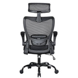 Darrahopens Furniture > Office MONA Ergonomic High Back Flipped Armrest Task Chair In Black