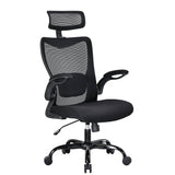 Darrahopens Furniture > Office MONA Ergonomic High Back Flipped Armrest Task Chair In Black