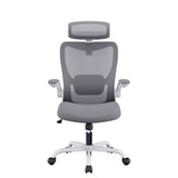 Darrahopens Furniture > Office MONA Ergonomic High Back Flipped Armrest Task Chair In Grey