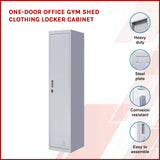 darrahopens Furniture > Office One-Door Office Gym Shed Clothing Locker Cabinet
