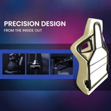 Darrahopens Furniture > Office OVERDRIVE Apex Series Reclining Gaming Ergonomic Office Chair with Footrest, Black