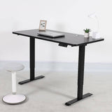 darrahopens Furniture > Office Palermo Standing Desk Sit Stand Height Adjustable Motorised 140cm Table Dual Motor