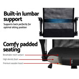 darrahopens Furniture > Office PU Leather Mesh High Back Office Chair - Black