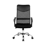 darrahopens Furniture > Office PU Leather Mesh High Back Office Chair - Black