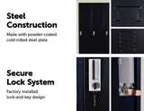 darrahopens Furniture > Office Three-Door Side by Side Office Gym Shed Storage Locker