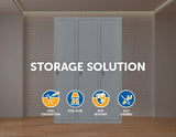 darrahopens Furniture > Office Three-Door Side by Side Office Gym Shed Storage Locker