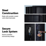 darrahopens Furniture > Office Two-Door Shelf Office Gym Filing Storage Locker Cabinet Safe