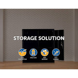 darrahopens Furniture > Office Two-Door Shelf Office Gym Filing Storage Locker Cabinet Safe