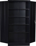 darrahopens Furniture > Office Two-Door Shelf Office Gym Filing Storage Locker Cabinet Safe