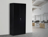 darrahopens Furniture > Office Two-Door Shelf Office Gym Filing Storage Locker Cabinet Safe