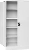 darrahopens Furniture > Office Two-Door Shelf Office Gym Filing Storage Locker Cabinet Safe