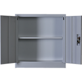 darrahopens Furniture > Office Two-Door Shelf Office Gym Filing Storage Locker Cabinet Safe