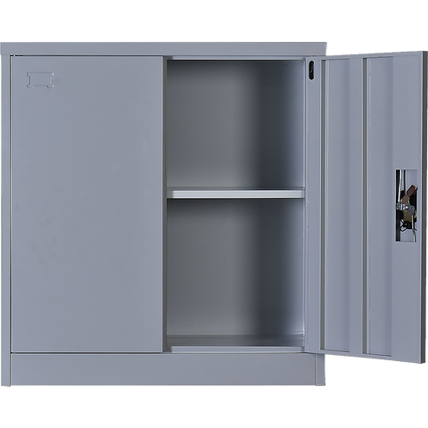 darrahopens Furniture > Office Two-Door Shelf Office Gym Filing Storage Locker Cabinet Safe