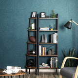 Darrahopens Furniture > Office VASAGLE Corner Shelf 5-Tier Industrial Ladder Bookcase