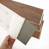 Darrahopens Furniture > Office Vinyl Floor Tiles Self Adhesive Flooring Teak Wood Grain 16 Pack 2.3SQM