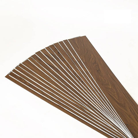 Darrahopens Furniture > Office Vinyl Floor Tiles Self Adhesive Flooring Teak Wood Grain 16 Pack 2.3SQM