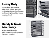darrahopens Furniture > Office Wall Mount 6 Pocket Hanging File Sorter Organizer Folder Holder Rack Storage