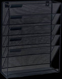 darrahopens Furniture > Office Wall Mount 6 Pocket Hanging File Sorter Organizer Folder Holder Rack Storage
