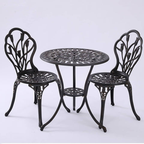 darrahopens Furniture > Outdoor 2 Seater Dominique Cast Aluminium Bistro Set