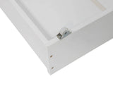 Darrahopens Furniture > Outdoor 2 x Wooden Bed Frame Storage Trundle Drawers-White