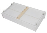 Darrahopens Furniture > Outdoor 2 x Wooden Bed Frame Storage Trundle Drawers-White