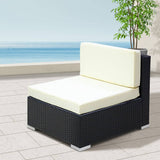 darrahopens Furniture > Outdoor 2PC Gardeon Outdoor Furniture Sofa Set Wicker Rattan Garden Lounge Chair Setting