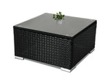 Darrahopens Furniture > Outdoor 6PCS Outdoor Modular Lounge Sofa Coogee - Black