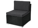 Darrahopens Furniture > Outdoor 6PCS Outdoor Modular Lounge Sofa Coogee - Black