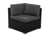 Darrahopens Furniture > Outdoor 6PCS Outdoor Modular Lounge Sofa Coogee - Black