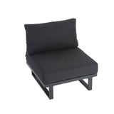 Darrahopens Furniture > Outdoor 7PC Outdoor Aluminum Lounge  Set with 2 Polywood Coffee Table