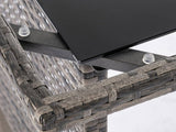 Darrahopens Furniture > Outdoor 8PC Outdoor Dining Set Wicker Table & Chairs-Grey