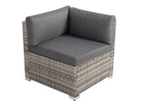 Darrahopens Furniture > Outdoor 8PCS Outdoor Furniture Modular Lounge Sofa Lizard - Grey