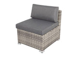 Darrahopens Furniture > Outdoor 8PCS Outdoor Furniture Modular Lounge Sofa Lizard - Grey