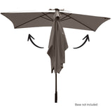 darrahopens Furniture > Outdoor Arcadia Furniture Umbrella 3 Metre Umbrella with Solar LED Lights Garden Yard - Charcoal